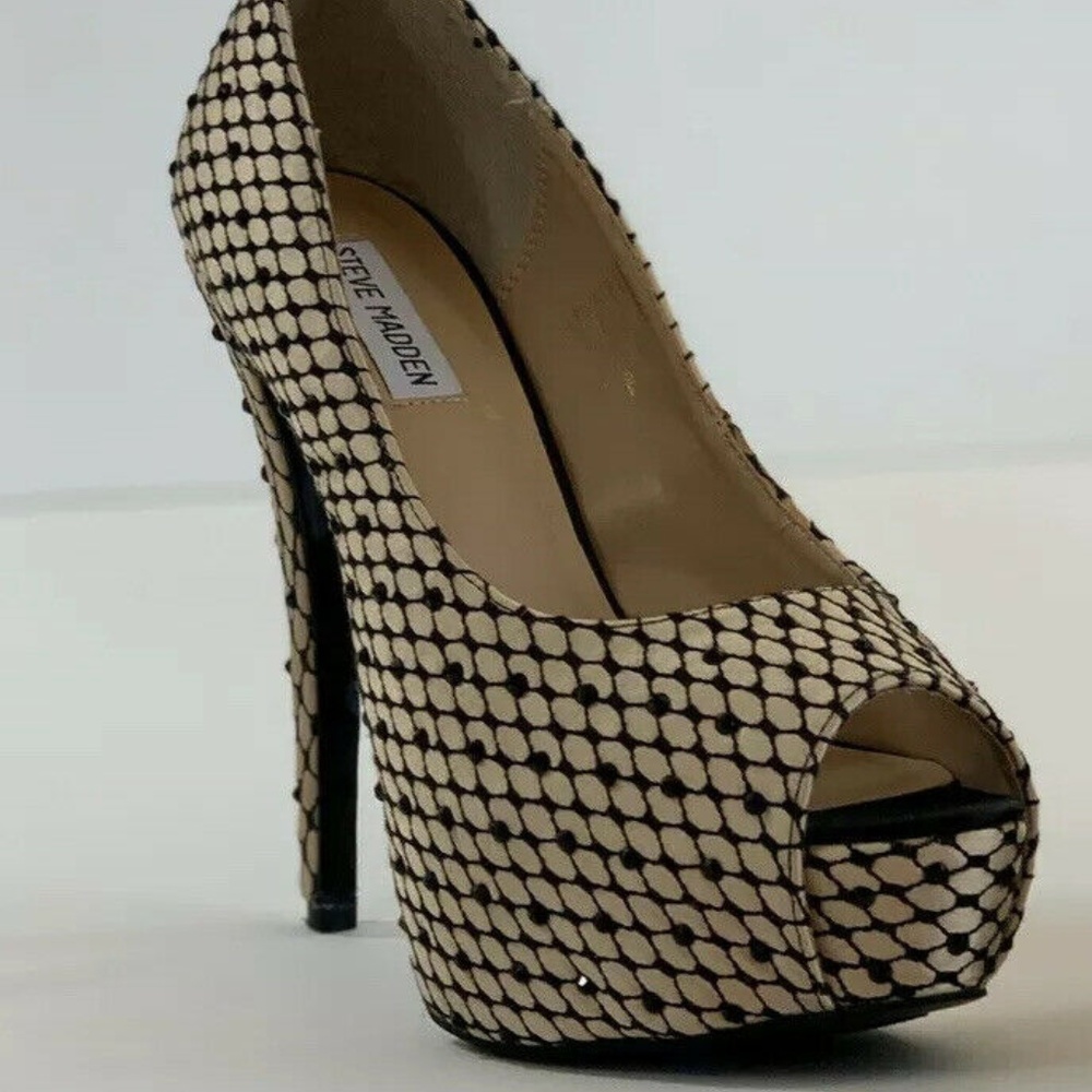 Steve Madden Red Carpet Size 10 Platform Open Toe - image 6